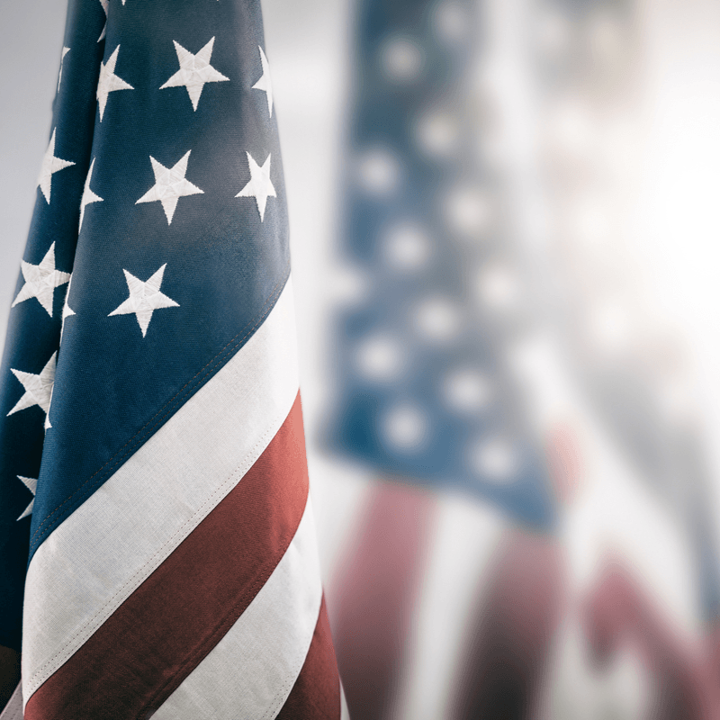 Photo of American flag