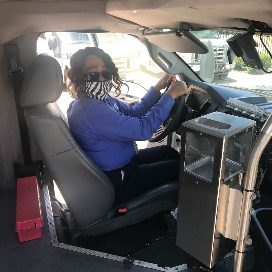 Photo of Transit Driver with mask