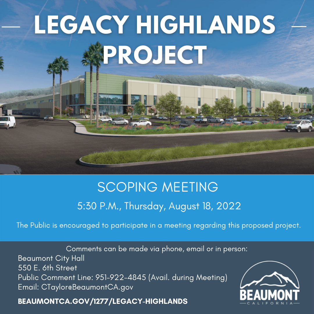 Scoping Meeting Legacy Highlands Graphic