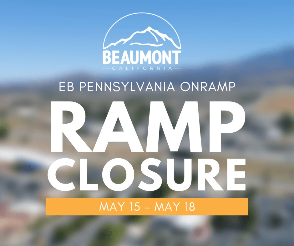 Eastbound I10 On Ramp Closure Graphic