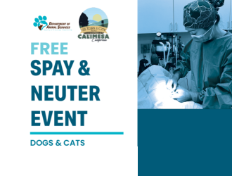 News Flash - Free Spay and Neuter Event